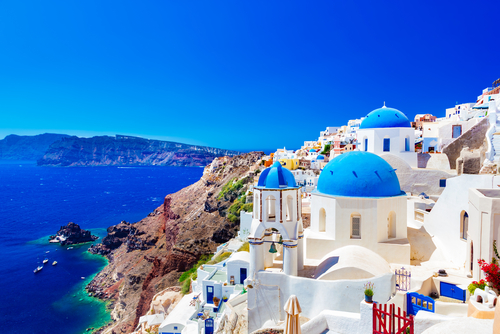 Oia,Town,On,Santorini,Island,,Greece.,Traditional,And,Famous,Houses