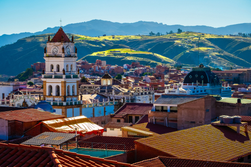 City,Of,Sucre,At,Sunny,Day.,Bolivia