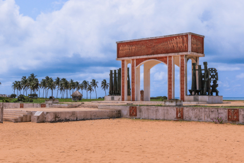 View,To,The,Gate,Of,No,Return,,Ouidah,,Benin